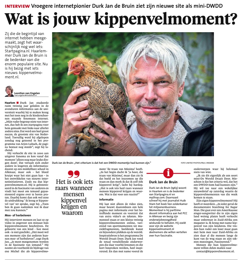 Haarlems-Dagblad mygoosebumpmoment